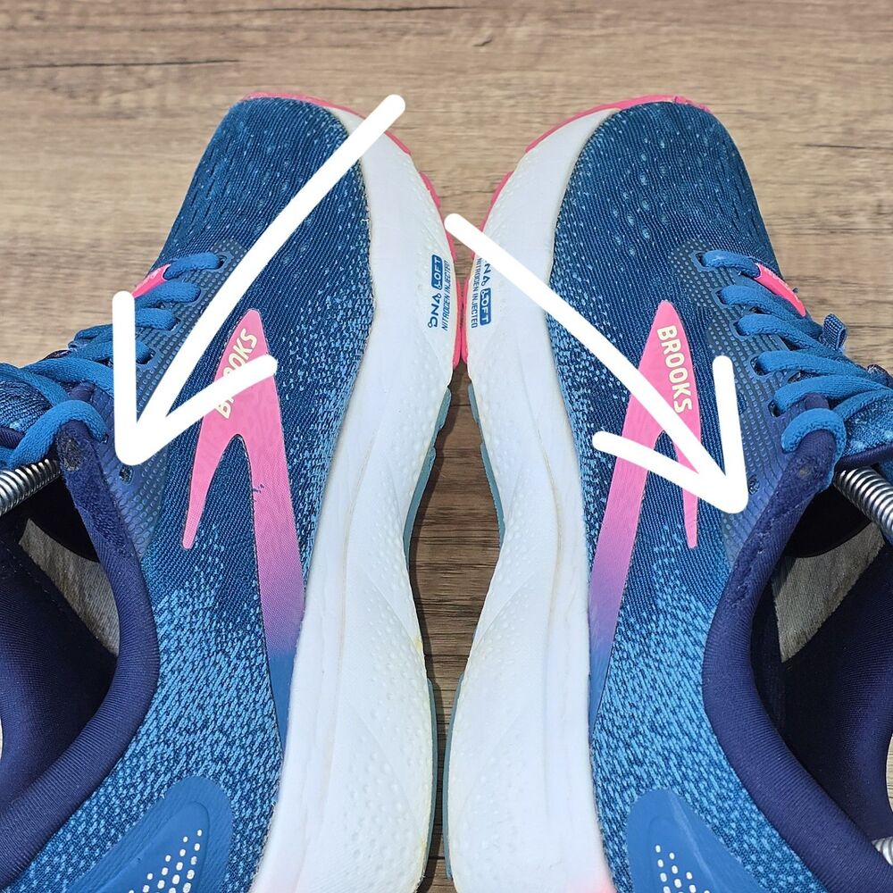 Brooks teal and Pink Ghost Women's Running Shoes - Picture 9 of 13